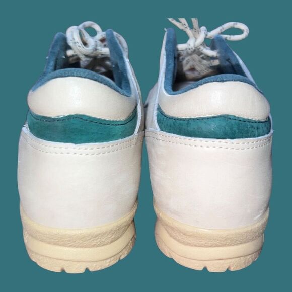 Extremely Rare Vintage Leather Redwing for Women Tan/Green Sneakers Size 10 B - Picture 3 of 6